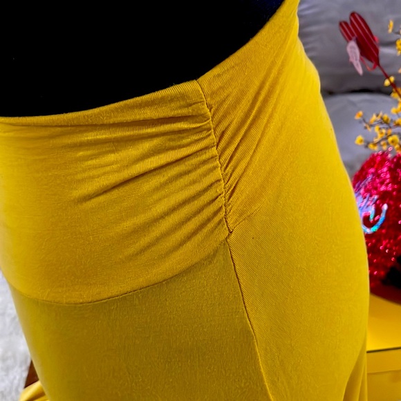 2-piece cardigan size Small with skirt/dress size medium Mustard color - Picture 7 of 8